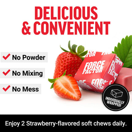 Force Factor NMN Longevity & Anti-Ageing Formula Strawberry 60 Soft Chews additional product image 5