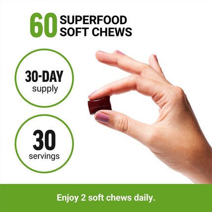 Force Factor Perfect Maca Dark Cherry 60 Soft Chews additional product image 3