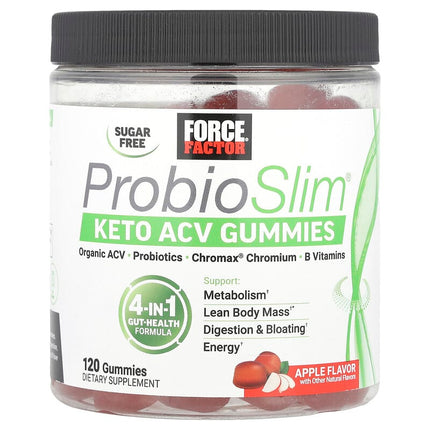 Force Factor ProbioSlim Keto ACV Gummies Apple 120 Gummies product image
