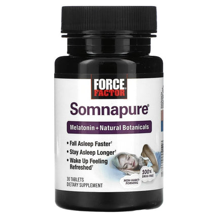 Force Factor Somnapure Melatonin + Natural Botanicals 30 Tablets additional product image 3
