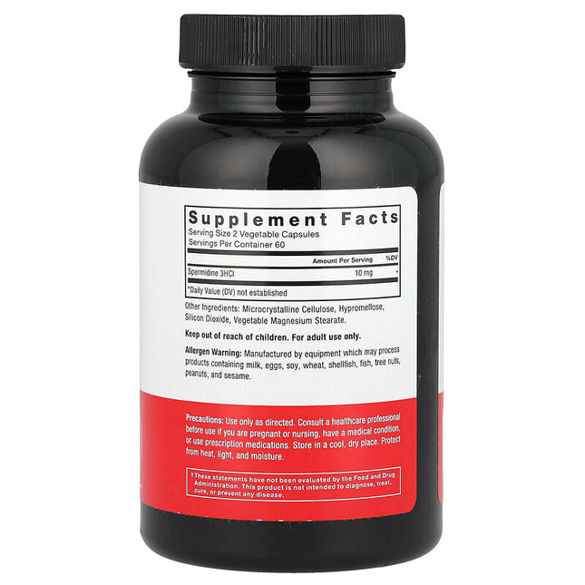 Force Factor Spermidine 120 Vegetable Capsules (5 mg per Capsule) additional product image 2