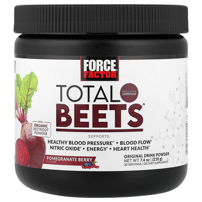 Force Factor Total Beets Original Drink Powder Pomegranate Berry 7.4 oz (210 g) product image