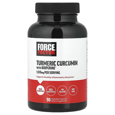 Force Factor Turmeric Curcumin with BioPerine 90 Vegetable Capsules additional product image 7
