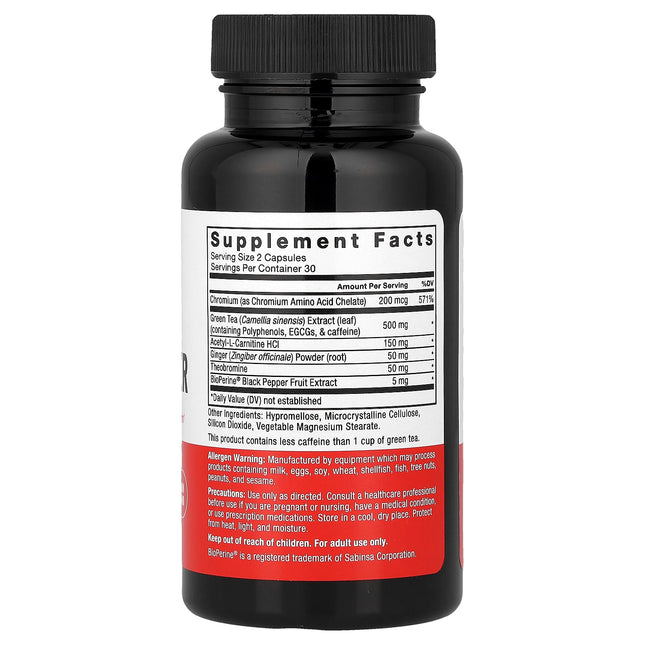 Force Factor Women's Fat Burner 60 Vegetable Capsules additional product image 2