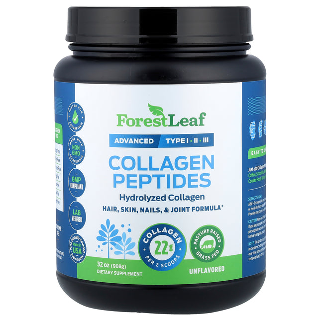 Forest Leaf Collagen Peptides, Unflavoured - Front of pack