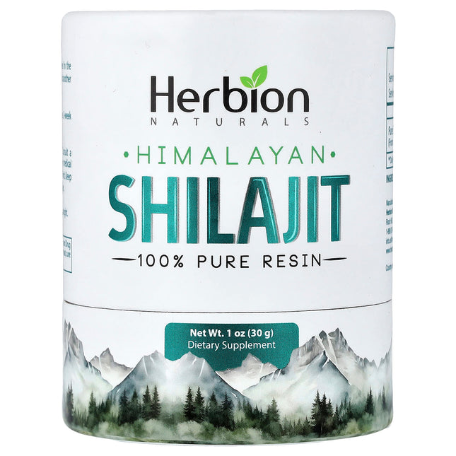 Herbion Naturals Himalayan Shilajit 1 oz 30 g - front of jar