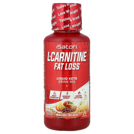 Isatori L-Carnitine, Malibu Beach 360 ml (12 fl oz) - front of pack