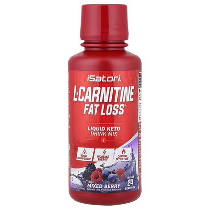 Isatori L-Carnitine, Mixed Berry 360 ml (12 fl oz) - front of pack