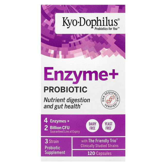 Kyolic Kyo-Dophilus Enzyme+ Probiotic capsules - front of pack