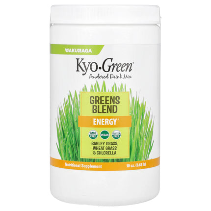 Kyolic Kyo-Green Powdered Drink Mix Greens Blend 283 g tub - front of pack