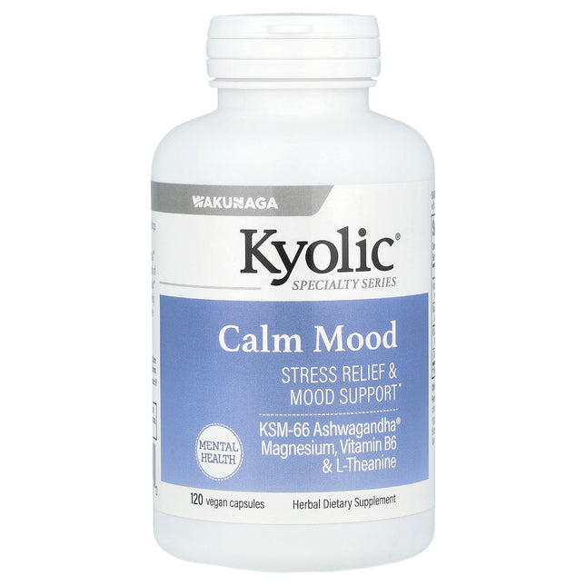 Kyolic Specialty Series Calm Mood vegan capsules bottle - front of pack