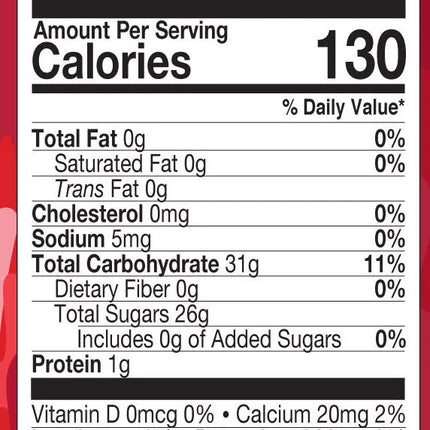 Lakewood Organic Tart Cherry Blend juice 946 ml, nutrition facts panel
