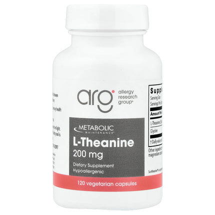 Metabolic Maintenance L-Theanine, 120 Vegetarian Capsules - product front