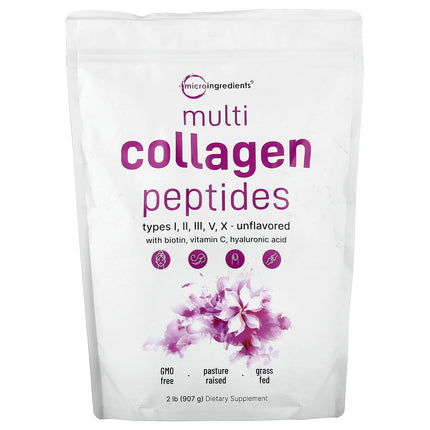 Micro Ingredients Multi Collagen Peptides, Unflavoured - Front of pack