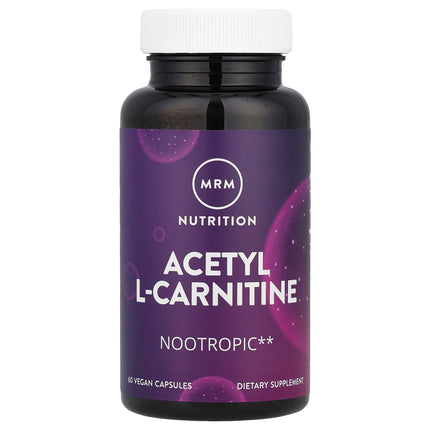 MRM Nutrition Acetyl L-Carnitine 60 Vegan Capsules - front of pack