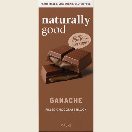 Naturally Good Filled Chocolate Block Ganache 100g, front of pack