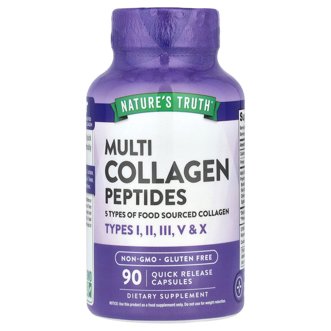 Nature's Truth Multi Collagen Peptides Capsules, 500 mg - Front of pack