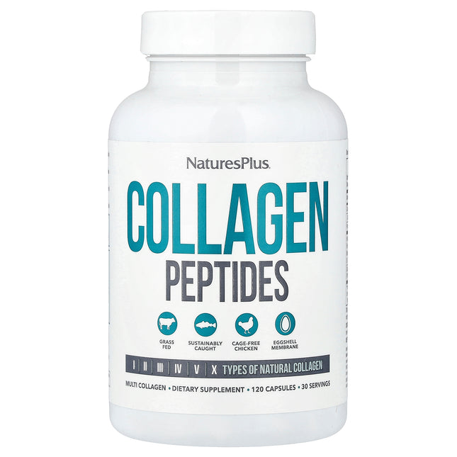 NaturesPlus Collagen Peptides Capsules - Front of pack