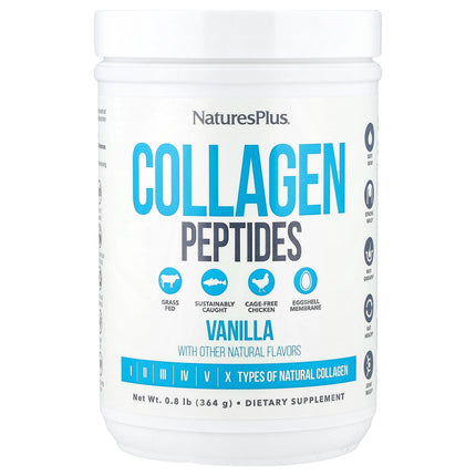 NaturesPlus Collagen Peptides, Vanilla - Front of pack