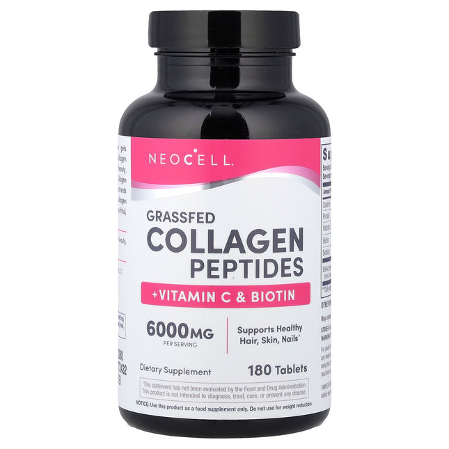NeoCell Grass-fed Collagen Peptides + Vitamin C & Biotin - Front of pack