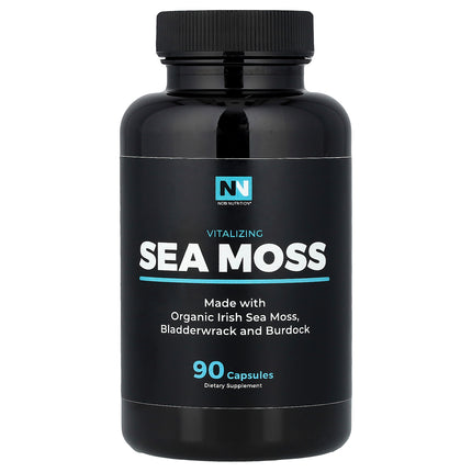 Nobi Nutrition Sea Moss 90 capsules bottle, front of pack