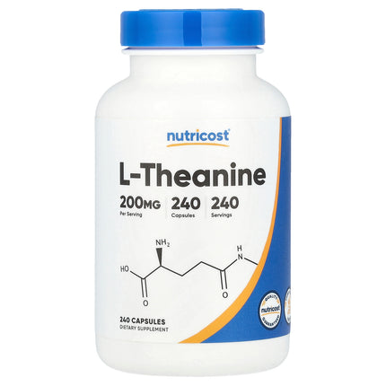 Nutricost L-Theanine, 200 mg, 240 Capsules - product front