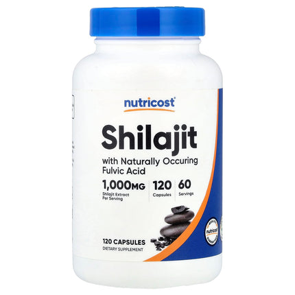 Nutricost Shilajit 120 Capsules - front of bottle