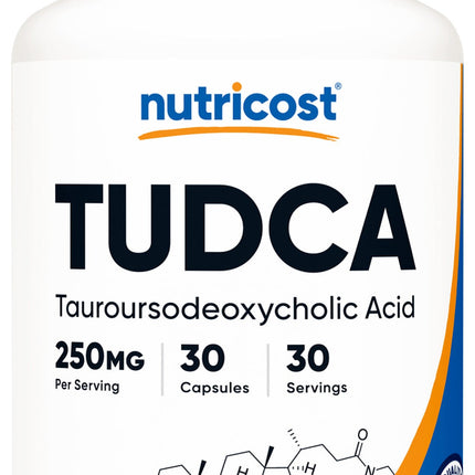 Nutricost TUDCA 250 mg 30 Capsules front