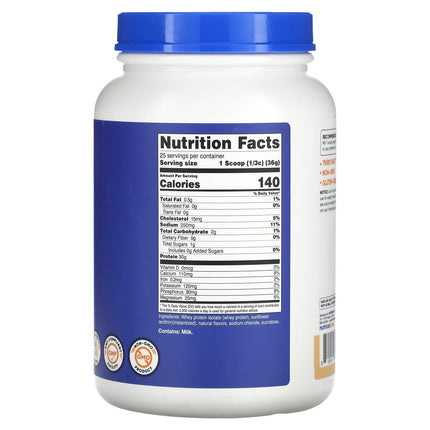 Nutricost Whey Protein Isolate Cake Batter 907g - Nutrition Facts and Ingredients