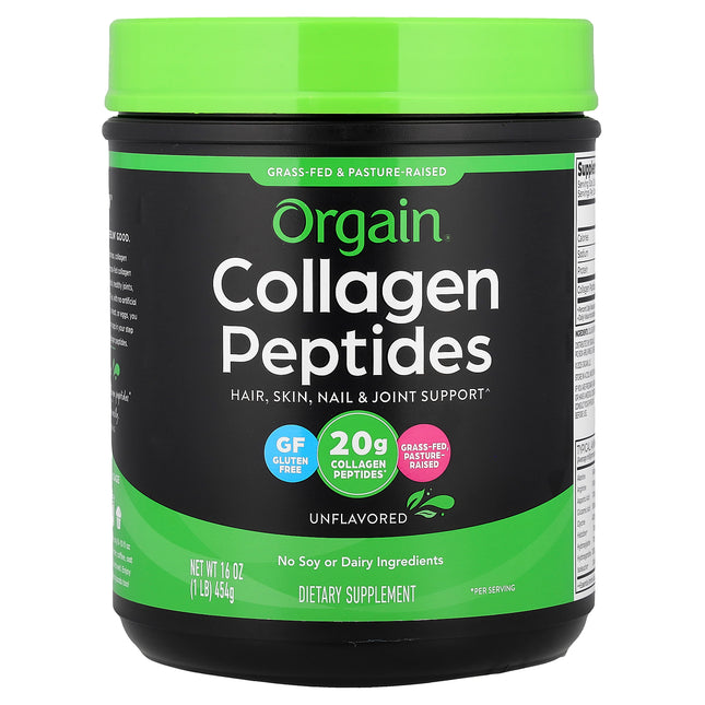 Orgain Collagen Peptides, Unflavoured - Front of pack