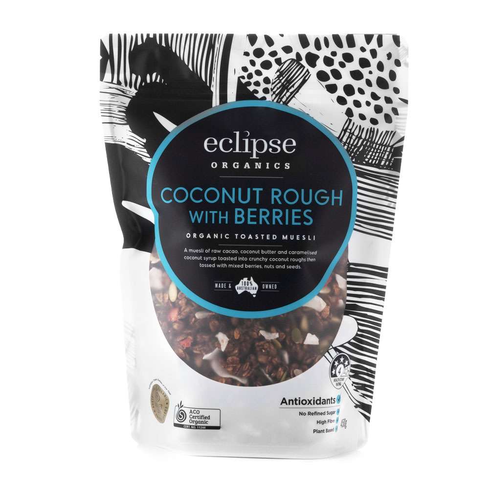 Eclipse Organic Toasted Muesli – Coconut Rough with Berry