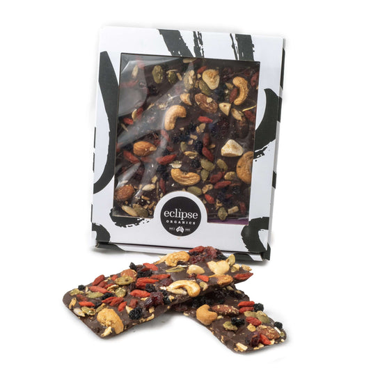 Eclipse Organic Dark Chocolate Paleo Fruit and Nut Muesli Bark