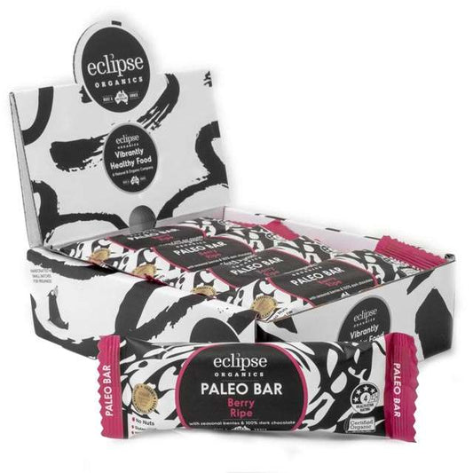 Eclipse Organic Paleo Bar – Berry Ripe 45gx12 Box (540g)