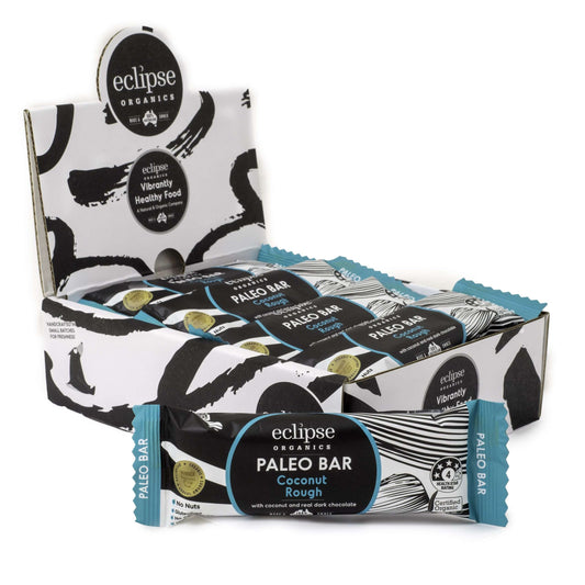 Eclipse Organic Paleo Bar – Coconut Rough 45gx12 Box (540g)