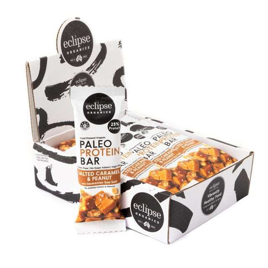 Eclipse Organic Paleo Protein Bar – Salted Caramel and Peanut 45gx12 Box (540g)
