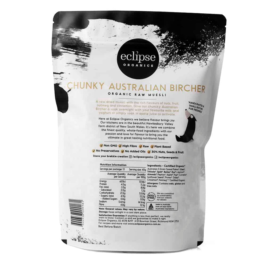 Eclipse Organic Activated Muesli – Chunky Australian Bircher