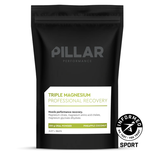 Pillar Performance Pillar Performance Triple Magnesium Pouch Pineapple Coconut Pineapple Coconut