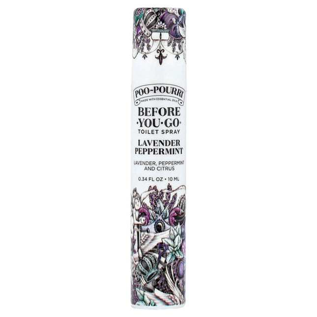 Poo-Pourri, Before-You-Go® Toilet Spray, Lavender, Peppermint and Citrus, 0.34 fl oz (10 ml)  - front of pack