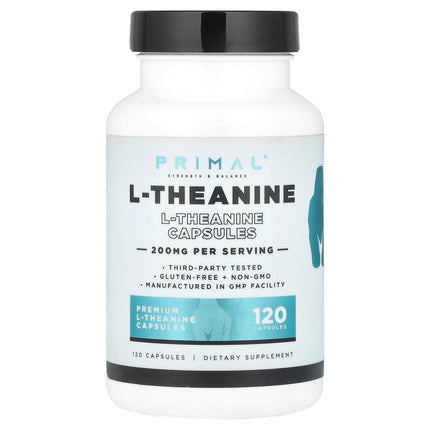 PrePrimal L-Theanine, 200 mg, 120 Capsules - product front