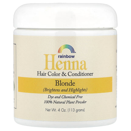 Rainbow Research Henna Hair Colour Blonde 4 oz (113 g) – front of pack