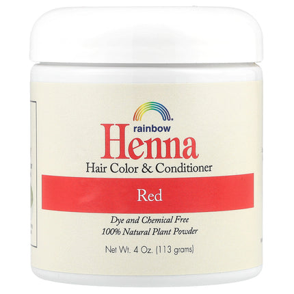 Rainbow Research Henna Hair Colour Red 4 oz (113 g) – front of pack