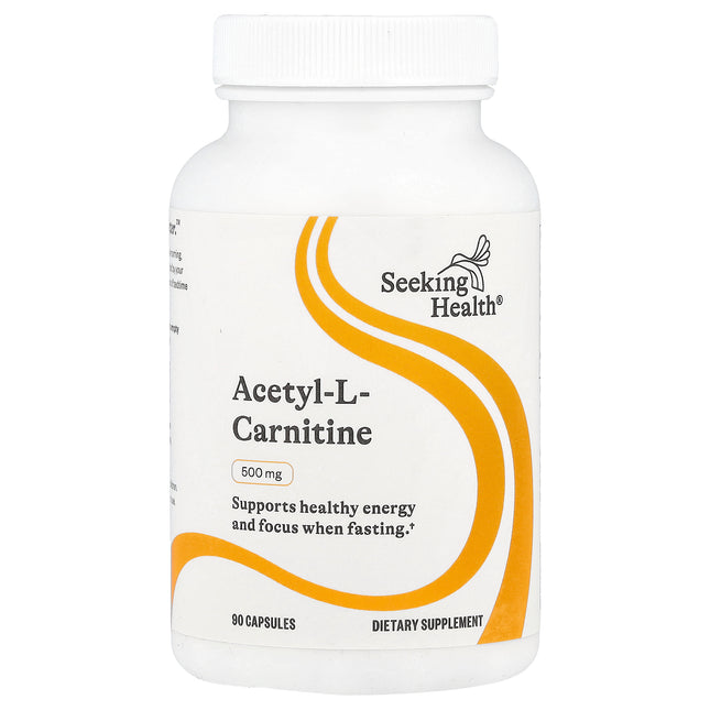 Seeking Health Acetyl-L-Carnitine, 500 mg 90 Capsules - front of pack