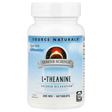 Source Naturals Serene Science, L-Theanine, 60 Tablets - product front