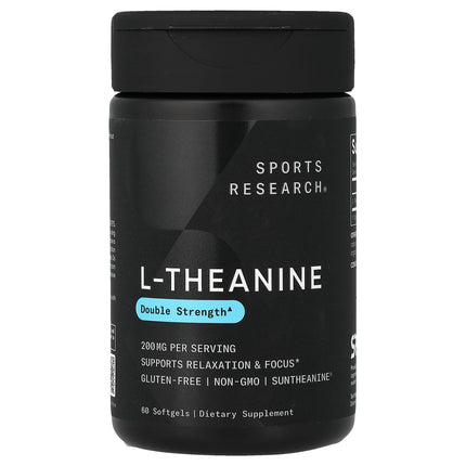 Sports Research L-Theanine, 200 mg, 60 Softgels - product front