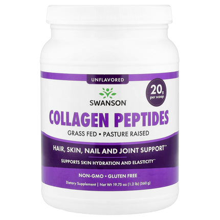 Swanson Vitamins Collagen Peptides, Unflavoured - Front of pack