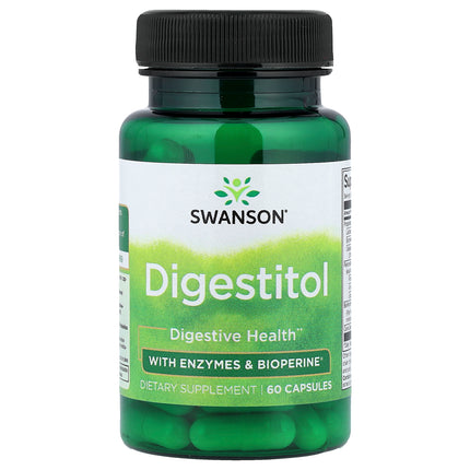 Swanson Vitamins Digestitol 60 capsules bottle, front of pack