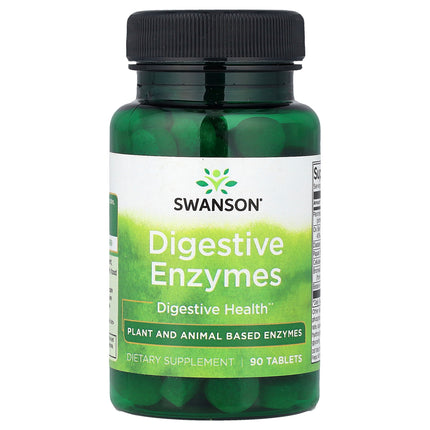 Swanson Vitamins Digestive Enzymes 90 tablets bottle, front of pack