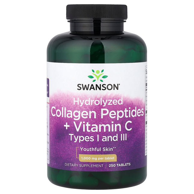 Swanson Vitamins Hydrolysed Collagen Peptides + Vitamin C - Front of pack