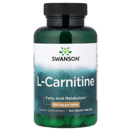 Swanson Vitamins L-Carnitine 100 Vegan Tablets - front of pack