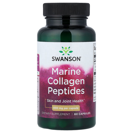 Swanson Vitamins Marine Collagen Peptides, 400 mg - Front of pack